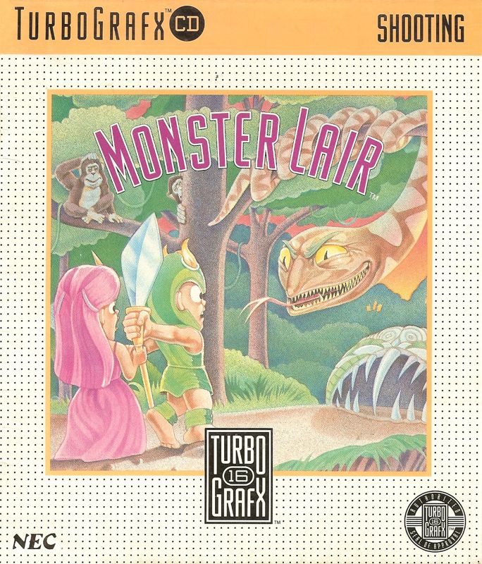 Monster Lair box art for TurboGrafx CD